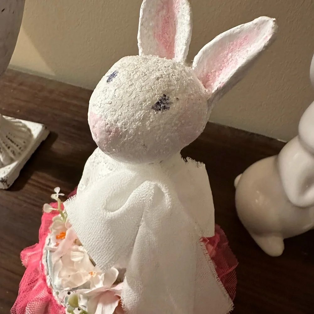 Handmade Clay Rabbit Home Decor - Picture 2 of 5